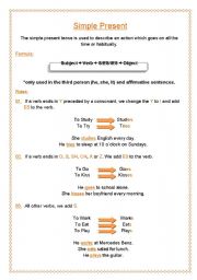 English Worksheet: Simple Present
