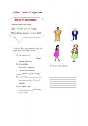 English worksheet: clothing