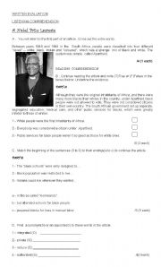 worksheet  for human rights 