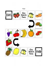 English worksheet: Fruit - Game