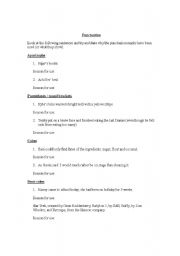 English Worksheet: Punctuation