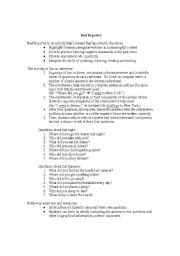 English Worksheet: Bad Reporter