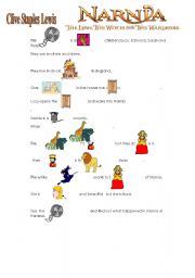 English worksheet: Narnia -about the movie