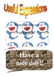 English worksheet: Useful expressions