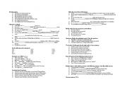 English Worksheet: grammar revision