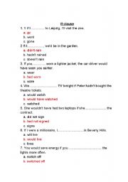English Worksheet: If clause