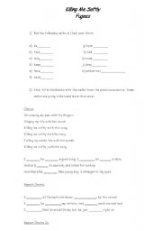 English Worksheet: Killing me softly