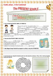 English Worksheet: The Present Simple