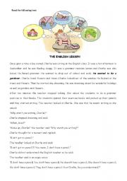 English Worksheet: the english lesson