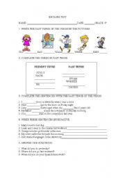 English Worksheet: past simple exercices