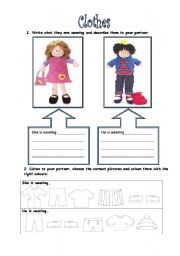 English Worksheet: Clothes A