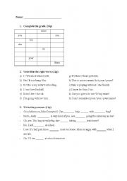 English worksheet: pronouns