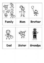 English Worksheet: Family