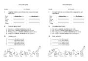 English Worksheet: COMPARISONS