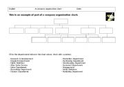 English Worksheet: Organization chart of a company