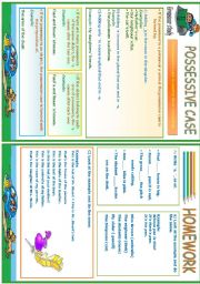 English Worksheet: POSSESSIVE CASE