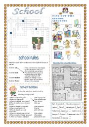 English Worksheet: School subjects