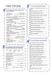 English Worksheet: PAST SIMPLE TENSE