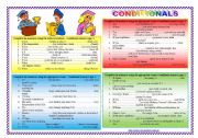 English Worksheet: CONDITIONALS - all types