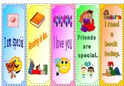 English Worksheet: Bookmarks