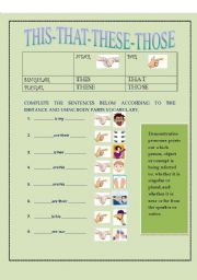 English Worksheet: Demonstrative Pronouns