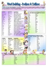 English Worksheet: Word Building - 