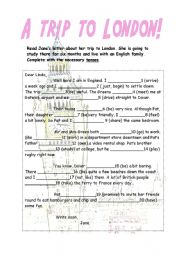 English Worksheet: A trip to London!