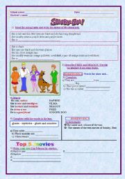 English Worksheet: Scooby-Doo Clothes Descriptions