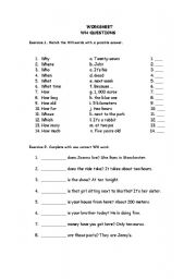 English worksheet: ESL Wh pronouns review