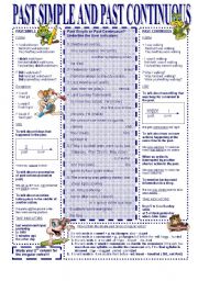 English Worksheet: The Past Simple and Past Continuous Tense