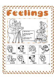 English Worksheet: feelings