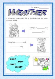 English worksheet: The weather