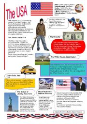 English Worksheet: THE USA