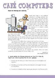 English Worksheet: Caf computers