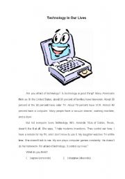 English worksheet: Informatics