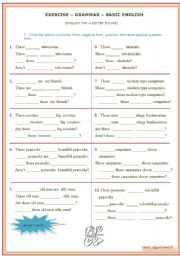 English worksheet: English for Kids - Part II