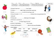 English Worksheet: The Jewish new year traditions
