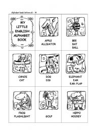 English Worksheet: My Little English Alphabet Book