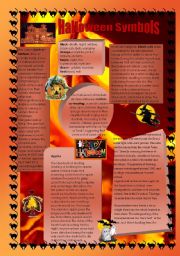 English Worksheet: Halloween Symbols