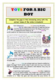 Toys for a big boy - complete the text with the correct verbs in brackets