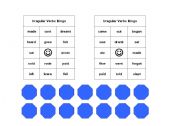English Worksheet: Irregular Verbs Bingo Game