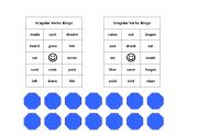 English worksheet: Irregular Verbs Bingo Game