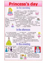 English Worksheet: Princess