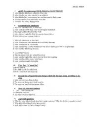 English worksheet: Listening