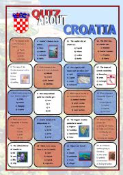 English Worksheet: A quiz about Croatia