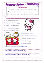 Punctuation with Hello Kitty