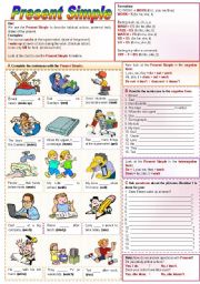English Worksheet: Halloween theme with Present Simple (grammar guide + vocabulary + reading comprehension + boardgame + lesson plan) - fully editable