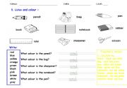 English worksheet: My School Vocabulary 3