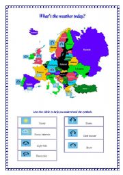 English Worksheet: weather 