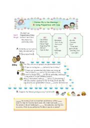 English worksheet: Prepositions of time (In - At - On ) 